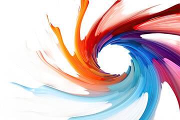 Wall Mural - abstract futuristic background, isolated on a transparent background, generative ai