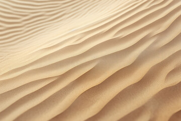  Fine Sand Texture Closeup On Sunny Day. Generative AI