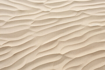  Closeup Of The Textured Sandy Pattern On Beach. Generative AI