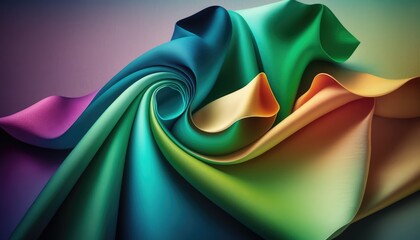 elegant colorful silk smooth texture abstract background design generative ai