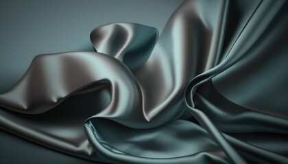 abstract and bright silk fabric cloth background a flowing texture generative ai