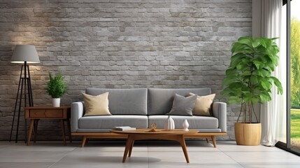 Wall Mural - modern living room luxury sofa interior