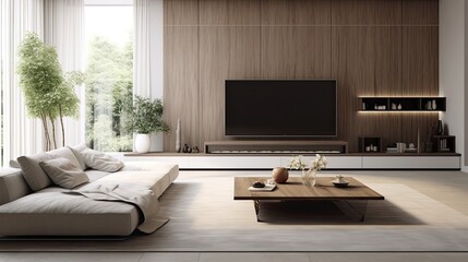 Poster - modern living room luxury sofa interior