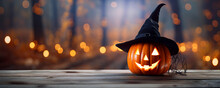 Halloween Pumpkin Lantern Background