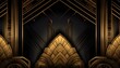 © Na ZIm - Timeless and sophisticated  gold Art Deco background