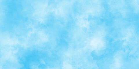 Wall Mural - Defocused and blurry Hand-painted watercolor sky and clouds abstract background with cloudy stains and smoke perfect for wallpaper, cover, card, decoration and presentation.