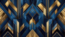 Timeless And Sophisticated  Gold Art Deco Background