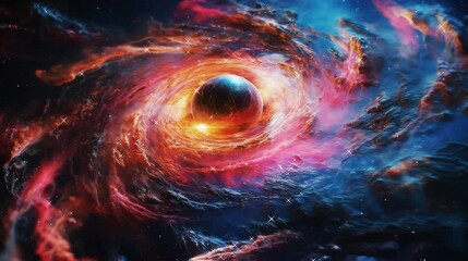 Wall Mural - colorful background with interstellar space