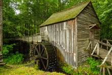Cades Cove Historical Grist Mill In The Great Smoky Mountains National Park In Tennessee