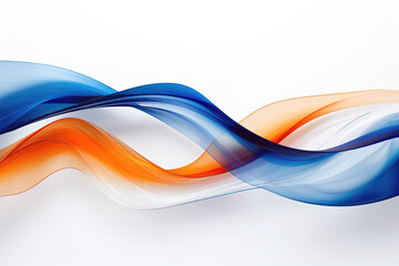 Canvas Print - Abstract background waves. Orange and blue abstract background for wallpaper oder business card