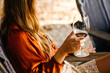 © Emma K Creative - Lifestyle Wine Glass In Long Haired Female Hand
