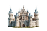 European castle . isolated object, transparent background