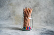 © ADDICTIVE STOCK - Set of multicolored pencils in glass jar