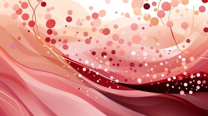 Wall Mural - An abstract geometric pattern with waves and dots. Generative AI. 