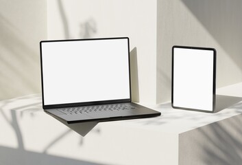 Responsive Web Design and website Mockup, Devices Mock up, Smartphone desktop tablet laptop template Mockup