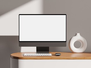 Wall Mural - responsive web design and website mockup, devices mock up, smartphone desktop tablet laptop template