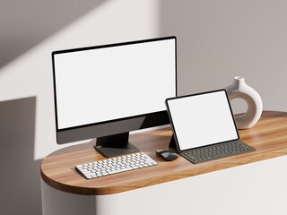 Responsive Web Design and website Mockup, Devices Mock up, Smartphone desktop tablet laptop template Mockup