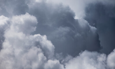 Wall Mural - Dramatic sky with stormy clouds. Abstract nature background.