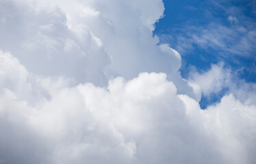 Wall Mural - Dramatic sky with stormy clouds. Abstract nature background.