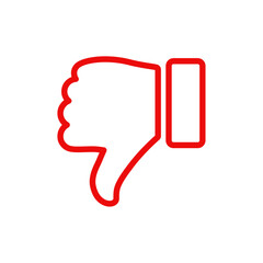 Wall Mural - thumb down icon
