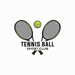 Wall Mural - Tennis vector graphic template. sport ball illustration.