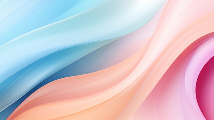 Abstract twirling pastel and diverse colors as background or wallpaper