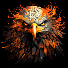 Wall Mural - Eagle Strong With Fire Power