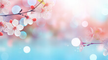 Spring Background Blur Holiday Wallpaper With Flowers