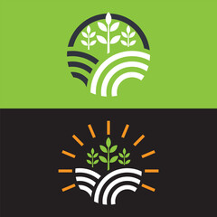 Canvas Print - Agriculture logo template icon design