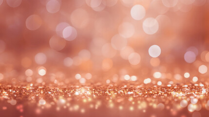 rose gold sparkle bokeh glitter background