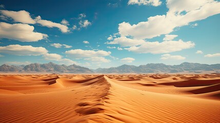 Canvas Print - Desert sand dunes in Sinai desert