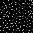 © Tupungato - Black white fabric design pattern - seamless vector dashes