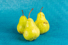 Healthy Organic Ripe Green Pears.