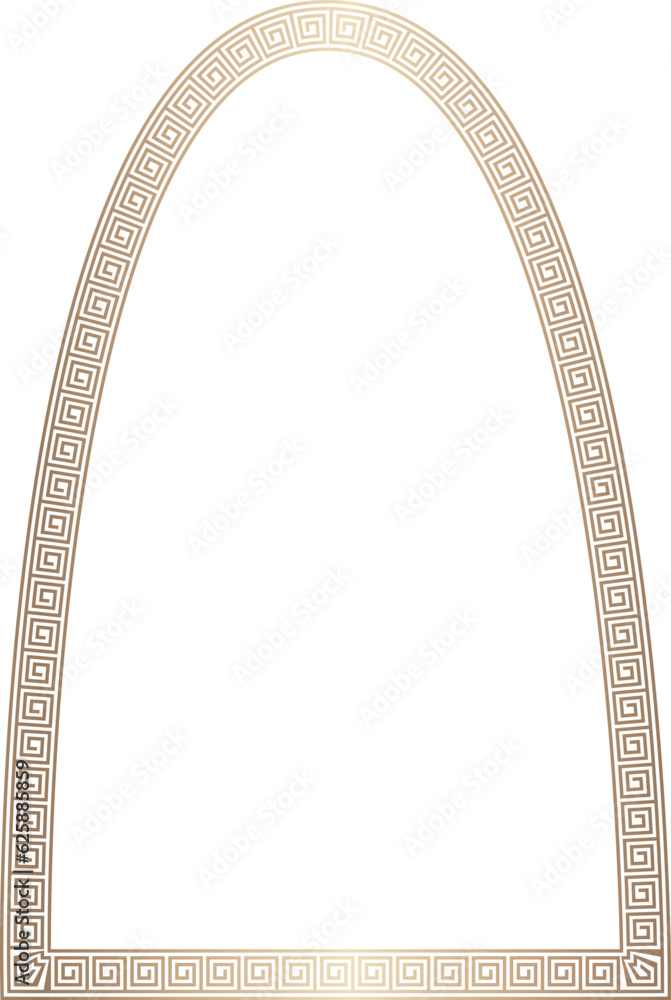 Parabolic Arch rectangular frame architecture window door ornate Greek ...
