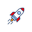 © avaicon - Rocket icon vector. Startup sign and symbol. rocket launcher icon