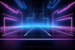 © TANATPON - Abstract Speed light trails effect path, fast moving neon futuristic technology background, future virtual reality, motion effect, curve of neon bright, highway speed light, with Generative Ai.