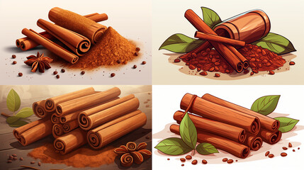 Canvas Print - collection of spices