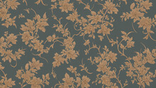 Vintage Wallpaper With Flowers