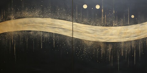 Wall Mural - AI Generated. AI Generative. Minimal solar system planets poster. Galaxy space universe future adventure travel decoration background view