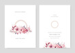 © SyahCreation - Elegant wedding invitation card template set with watercolor and floral decoration. Flowers background for social media stories, save the date, greeting, rsvp, thank you