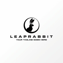 Logo Design Graphic Concept Creative Abstract Premium Free Vector Stock Head And Ears Stand Rabbit On Circle Line Related To Animal Active Pet Farm
