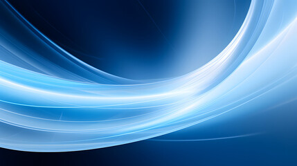 Wall Mural - Digital blue glowing vortex lines waves abstract graphic poster web page PPT background