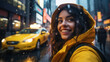 © PHdJ - Selfie portrait of a young woman in the city