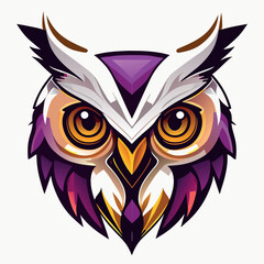 Wall Mural - owl head logo