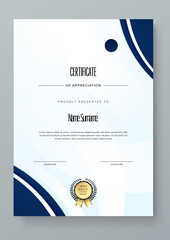 modern diploma certificate award template design