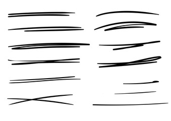 hand drawn underlines. stroke, lines, scribbles, strikethroughs, speech bubbles. abstract lines for 