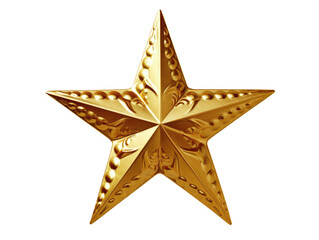 Wall Mural - golden star christmas tree topper