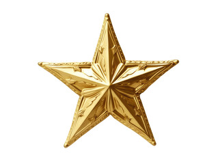 Wall Mural - golden star christmas tree topper
