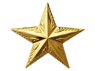 Wall Mural - golden star christmas tree topper