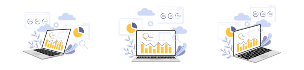 data analyst illustration flat design